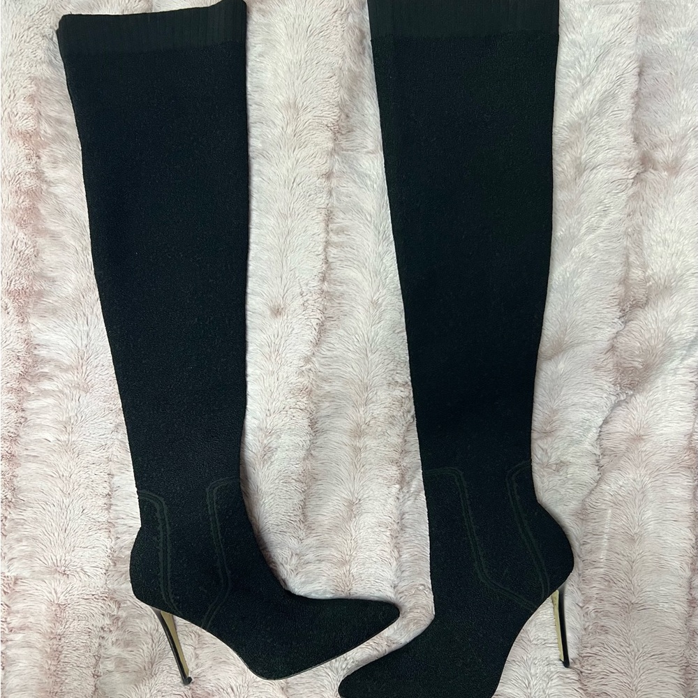 Super cute, fun and sexy thigh-high stretchy stiletto boots